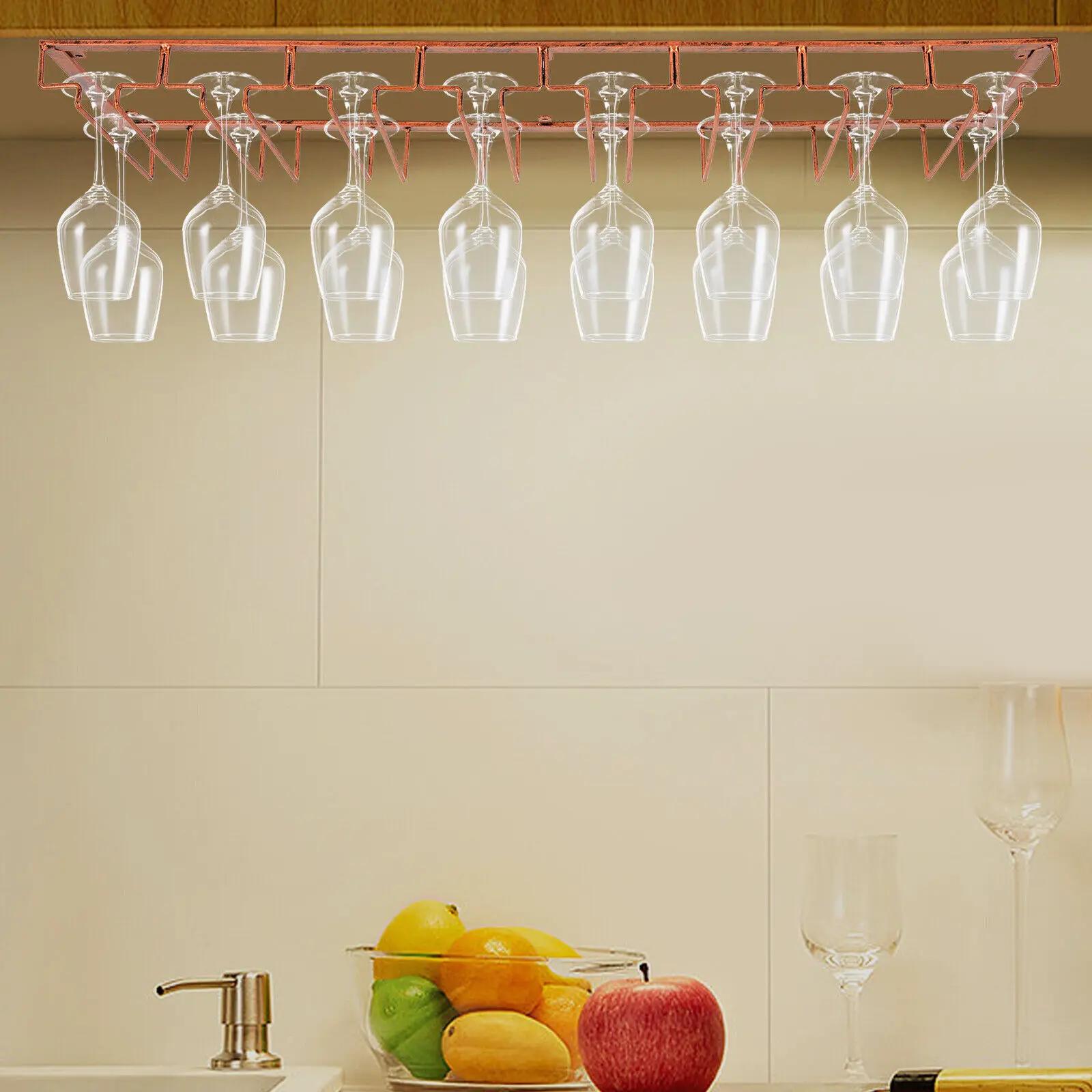 Étagère de rangement murale en métal pour verre à vin, support T1, porte-gobelet, 16