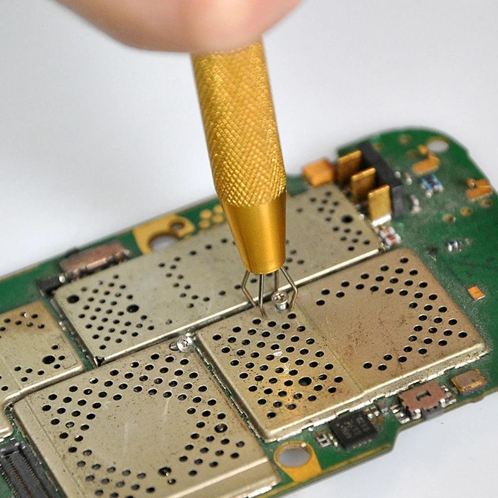 Pince à composants à quatre griffes, composant électronique IC BGA, extracteur de pince à puce, cuei