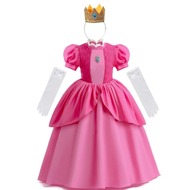 Robe de princesse pour filles, Costume de princesse Cosplay, robe de carnaval d'anniversaire pour en