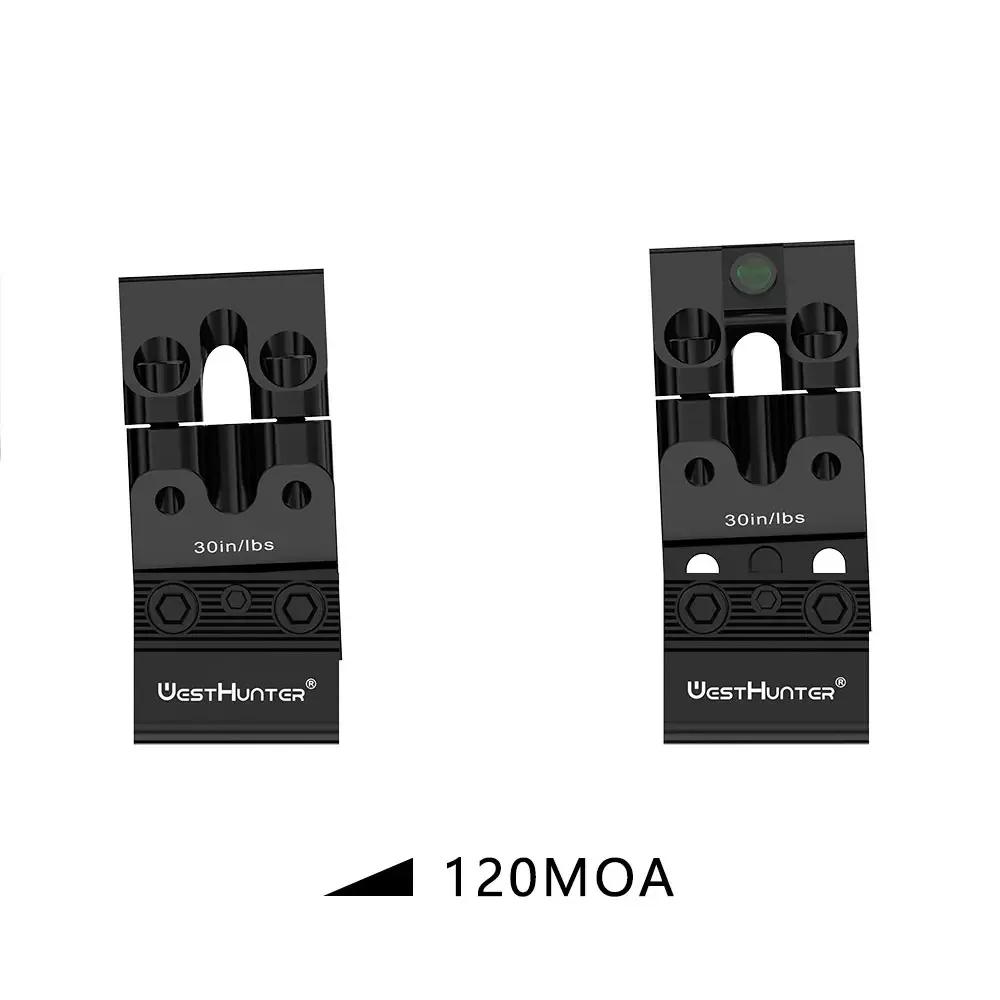 WestHunter – supports en queue d'aronde à hauteur réglable de 11mm, Compensation MOA, anneaux de por