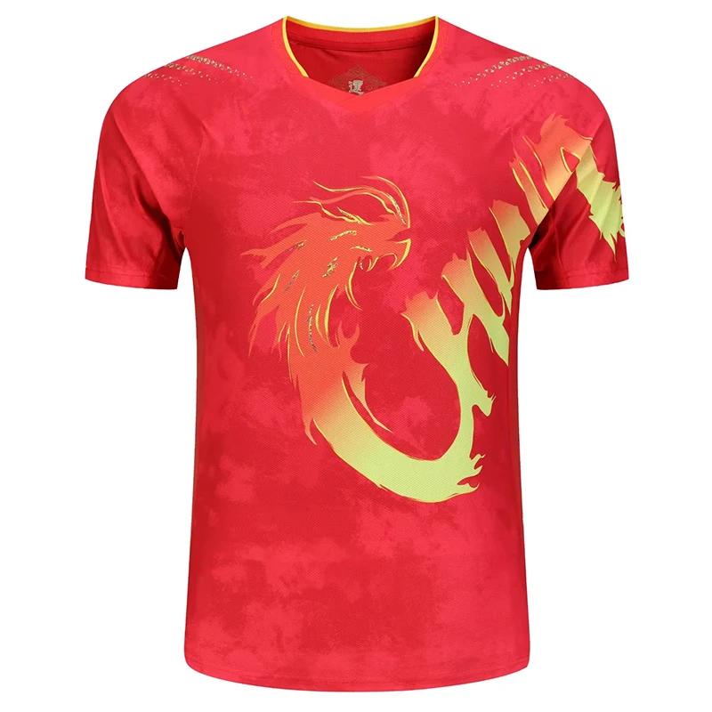 Chine Dragon équipe chemises de Tennis de Table shorts pour hommes femmes tennis ping-pong t-shirt m