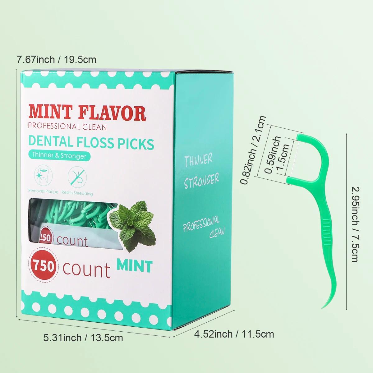 Bâton de fil dentaire à la menthe-bâton de fil dentaire jetable portable à domicile-soins bucco-dent
