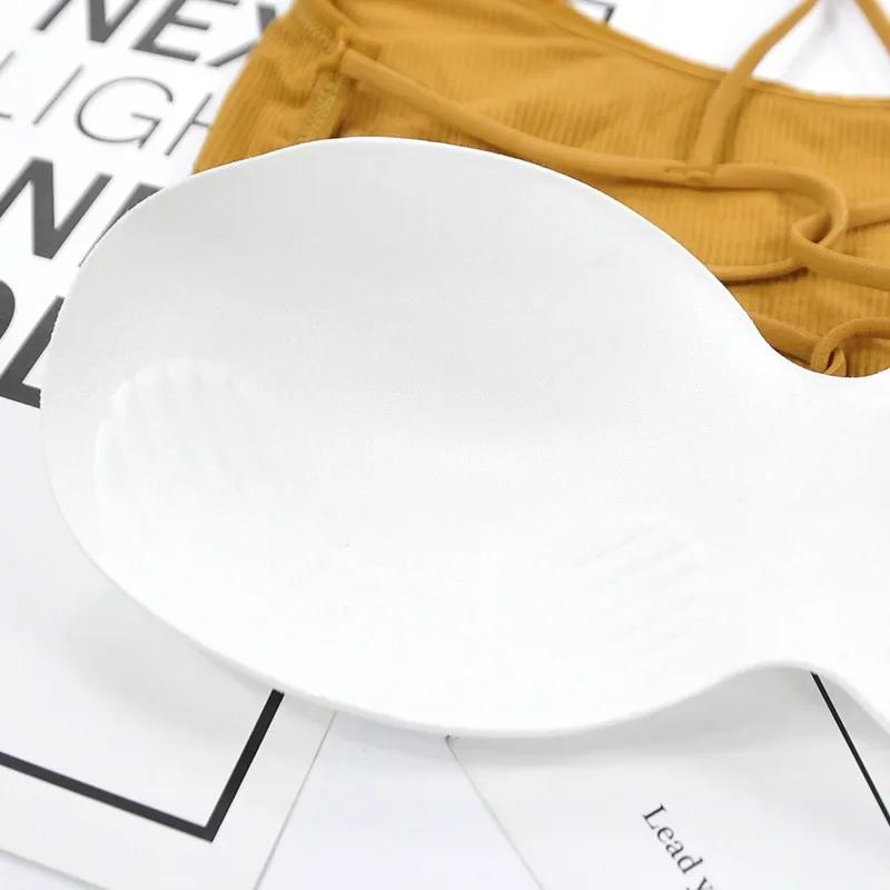 Soutien-gorge de sport amovible sans armatures, avec bretelles fines élastiques, dos élégant, rembou