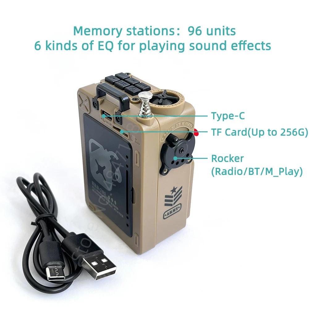 Radio Portable Mini poche FM AM MW SW WB récepteur pleine bande écran LCD lecteur de musique Support