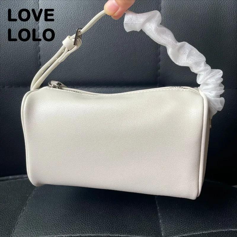 2025 nouveau luxe 90s porte-stylo sac véritable peau de vache souple et daim Mini sac à bandoulière