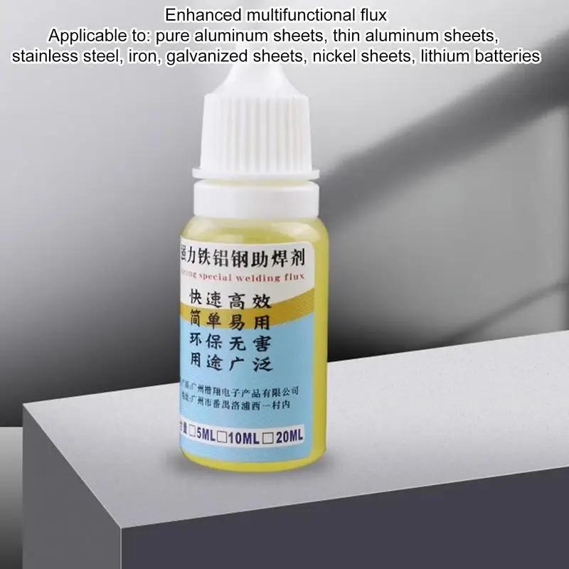 Flux de soudure pas propre 0.33oz liquide métallique Flux de soudure aluminium et électronique 18650