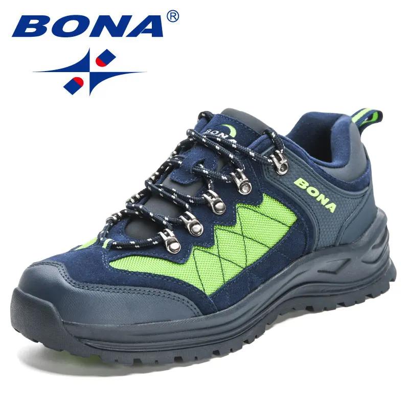 BONA-Chaussures de randonnée pour homme, baskets de trekking, de marche, de pêche, de camping, de jo
