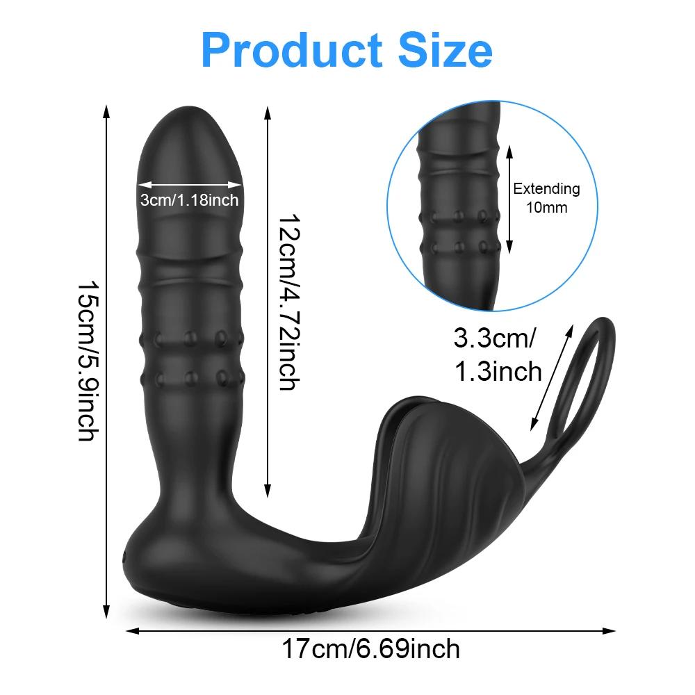 Vibromasseur Bluetooth pour hommes, masseur de prostate, vibromasseur anal gay, stimulateur de prost