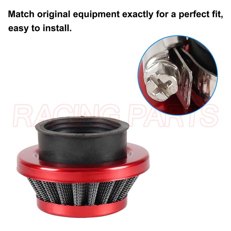 Kit de tube d'admission de modification de filtre à air, ajustement rouge, 2 temps, 47cc, 49cc, Mini