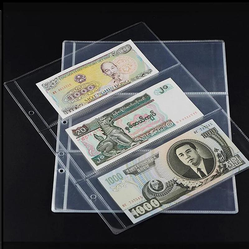 Album de collecte d'argent et de billets de banque, pocommuniste de support, cuir chevelu adt à 3 em