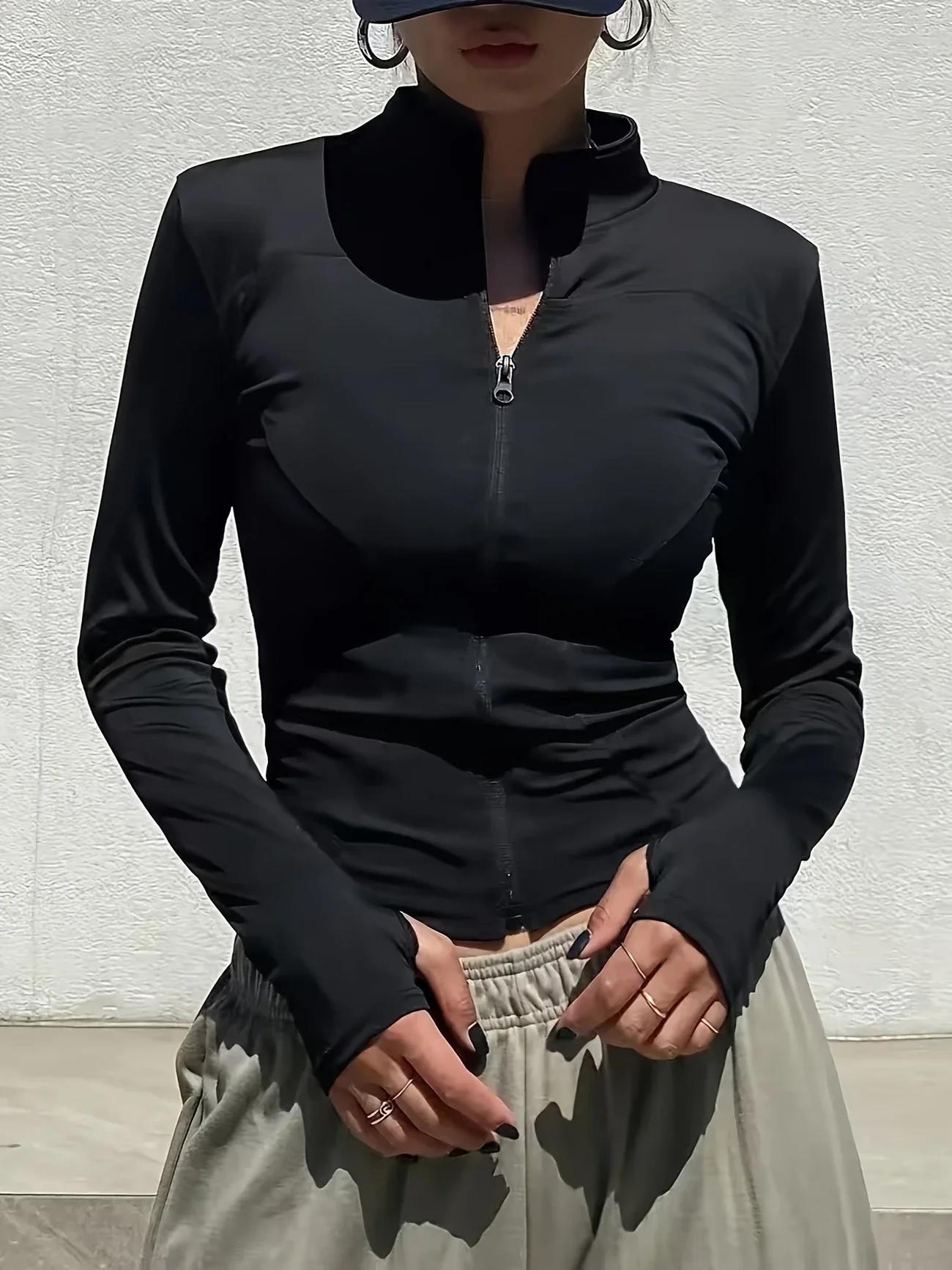 Veste de sport Pilates d'automne 2025 à séchage rapide pour femme – Idéal pour les entraînements de