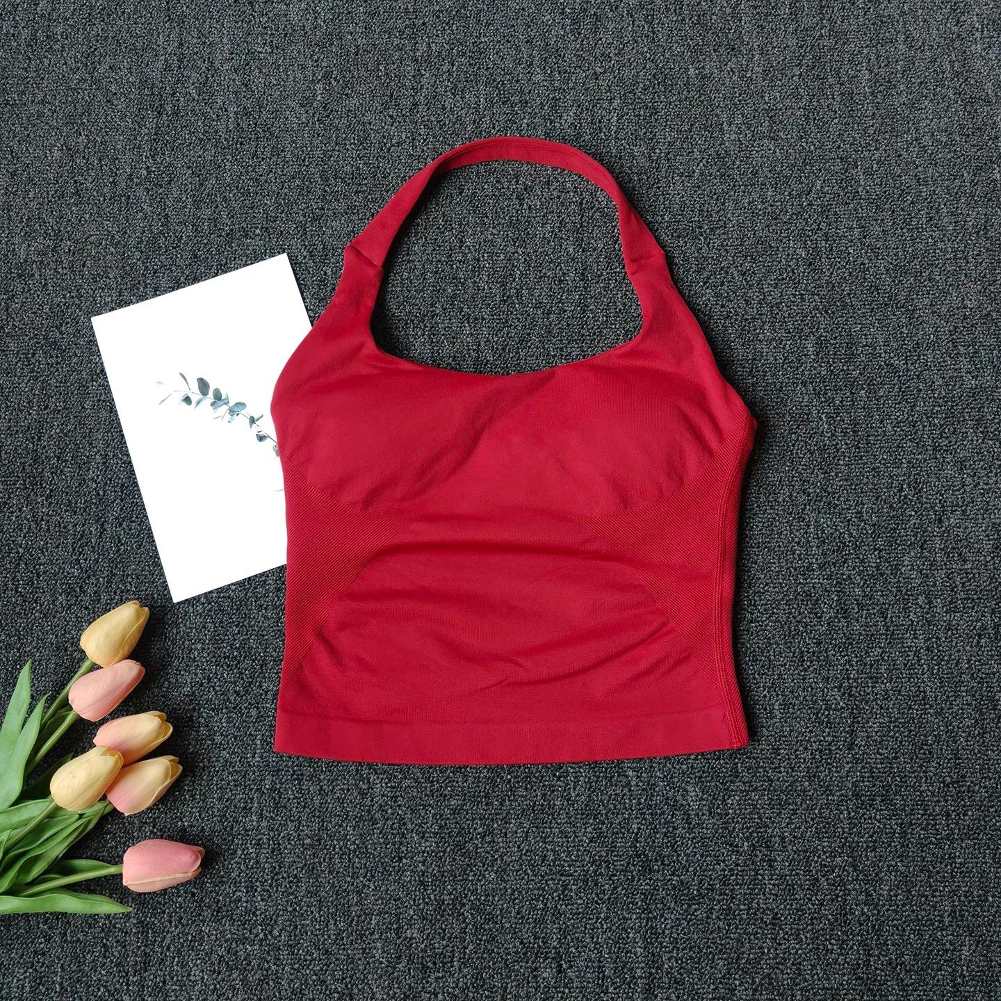 Bralette dos nu à col carré pour femme - Bretelles épaisses, coupe ajustée, coussinets amovibles, id