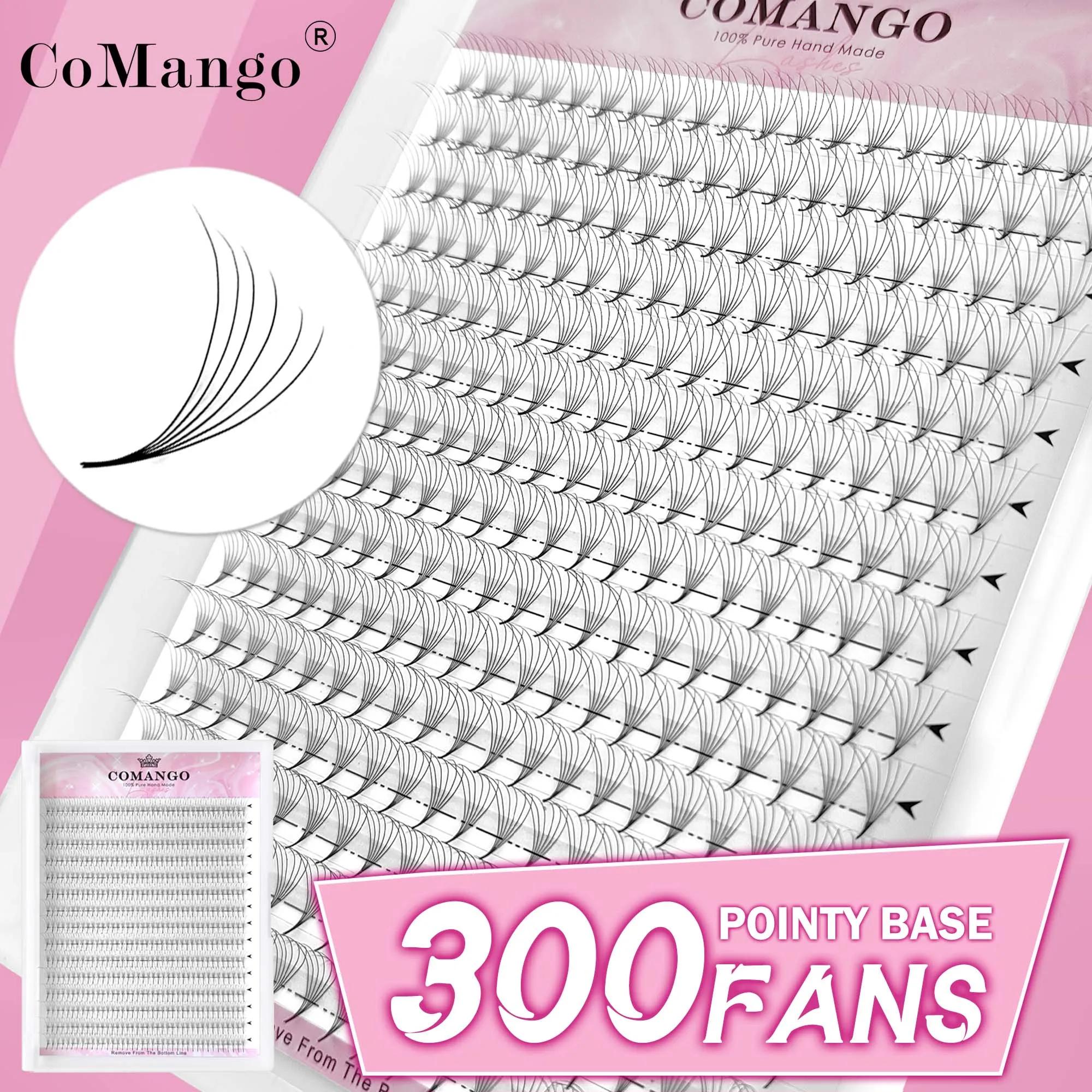 CoMango wispy base pointue préfabriqué russe volume ventilateurs 3D 6D 10D 12D 14D 16D extension de
