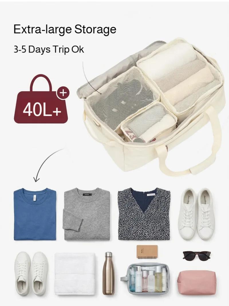 Nouveau sac de voyage multifonctionnel avec chariot, simple, grande capacité, sac de sport à double