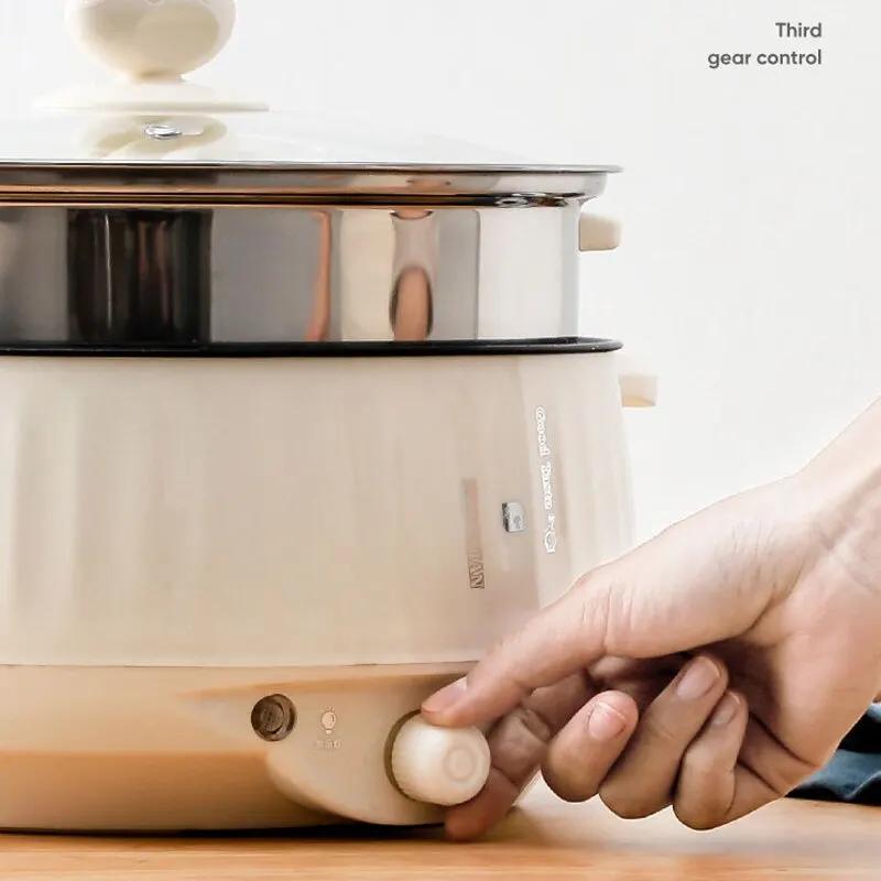 Marmite électrique antiarina pour 1 à 2 personnes, appareils de cuisson ménagers, multi-cuiseurs, ma