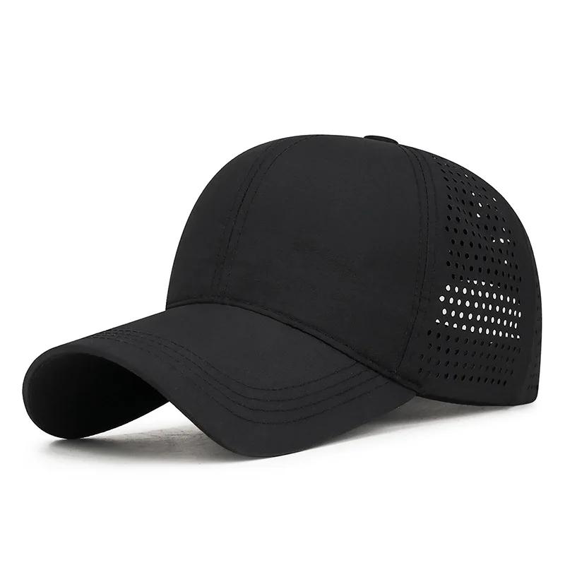 Casquette de soleil de randonnée légère pour hommes et femmes, chapeau respirant perforé au Laser à