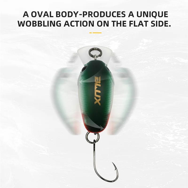 BLUX JUMP 1.9g 25mm Mini manivelle Wobbler truite leurre de pêche eau douce vairon manivelle artific