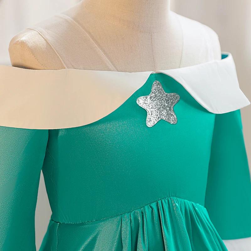 Nouvelle robe Rosalina bleue pour filles, costume d'halloween, robe de princesse pour jeu de rôle, v