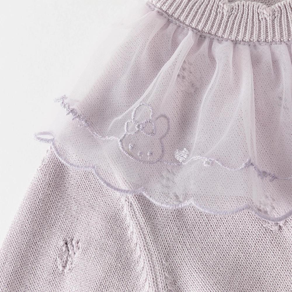 Dave Bella filles bébé pull pull doux mignon maille pétale col enfants tricots filles tricoté Cardig