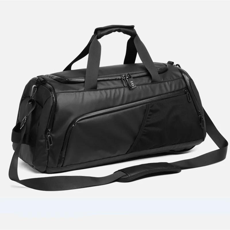 Sac de sport pour hommes, grande capacité, entraînement, Fitness, sac de sport, sac à dos sec et hum