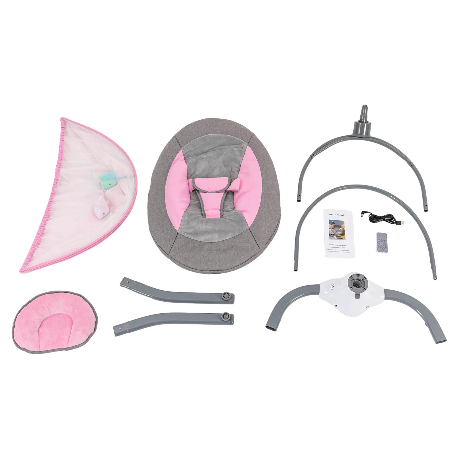 Berceau électrique balançoire pour bébé, berceau à bascule automatique pour bébé de 0 à 18 mois d'âg