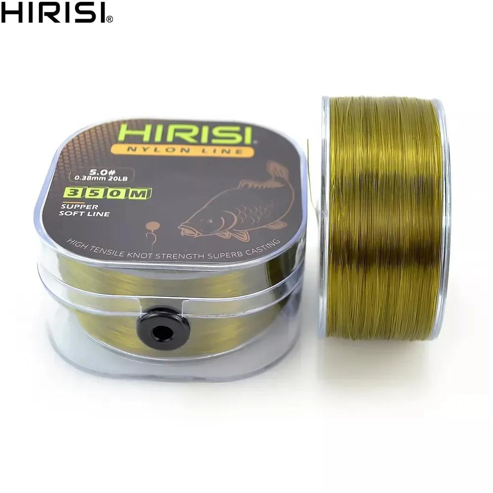 Hirisi 350m ligne de pêche Super forte japon Monofilament Nylon carpe ligne de pêche accessoires de
