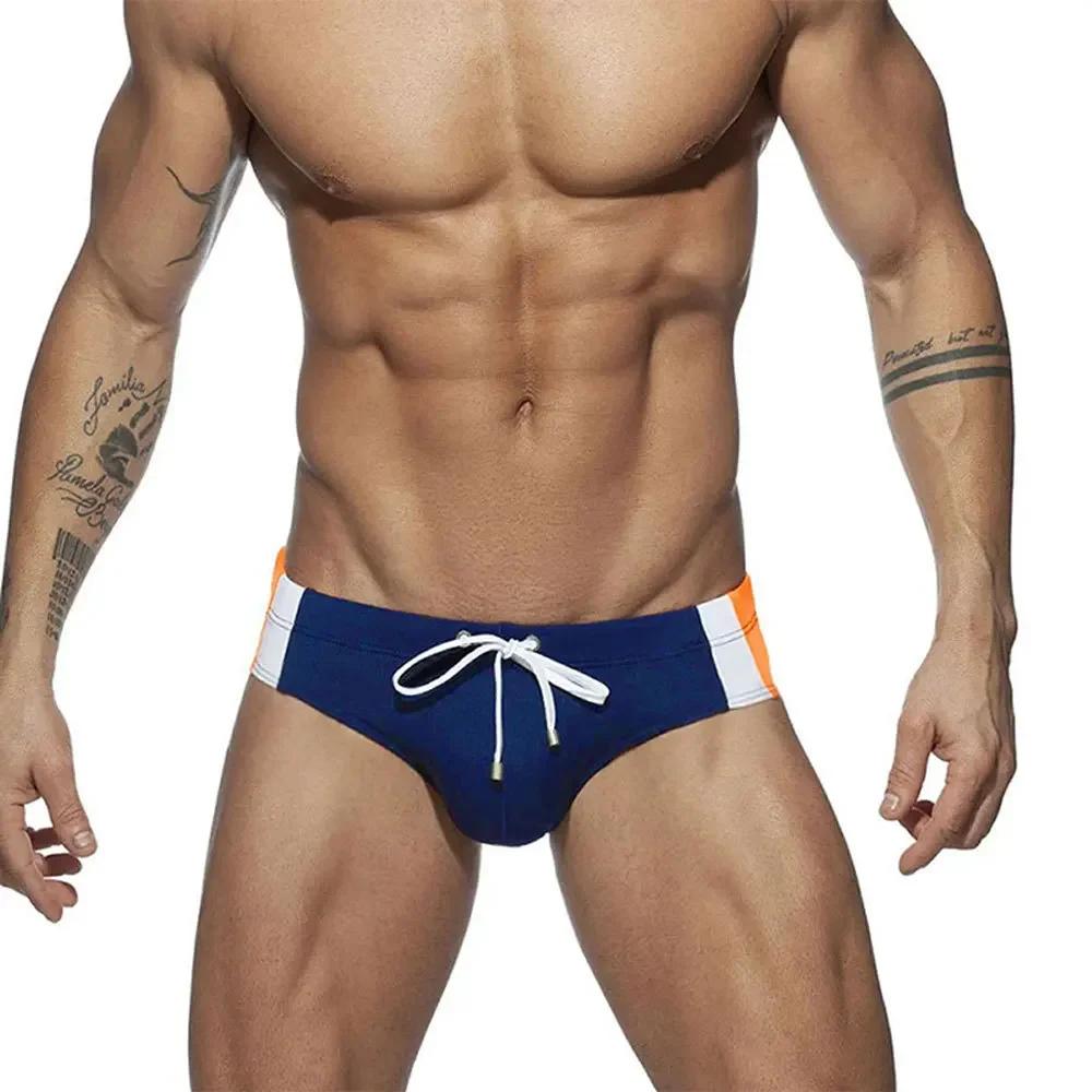 Maillot de bain homme slip taille basse - Tronc court sexy surf natation plage sportif épissage