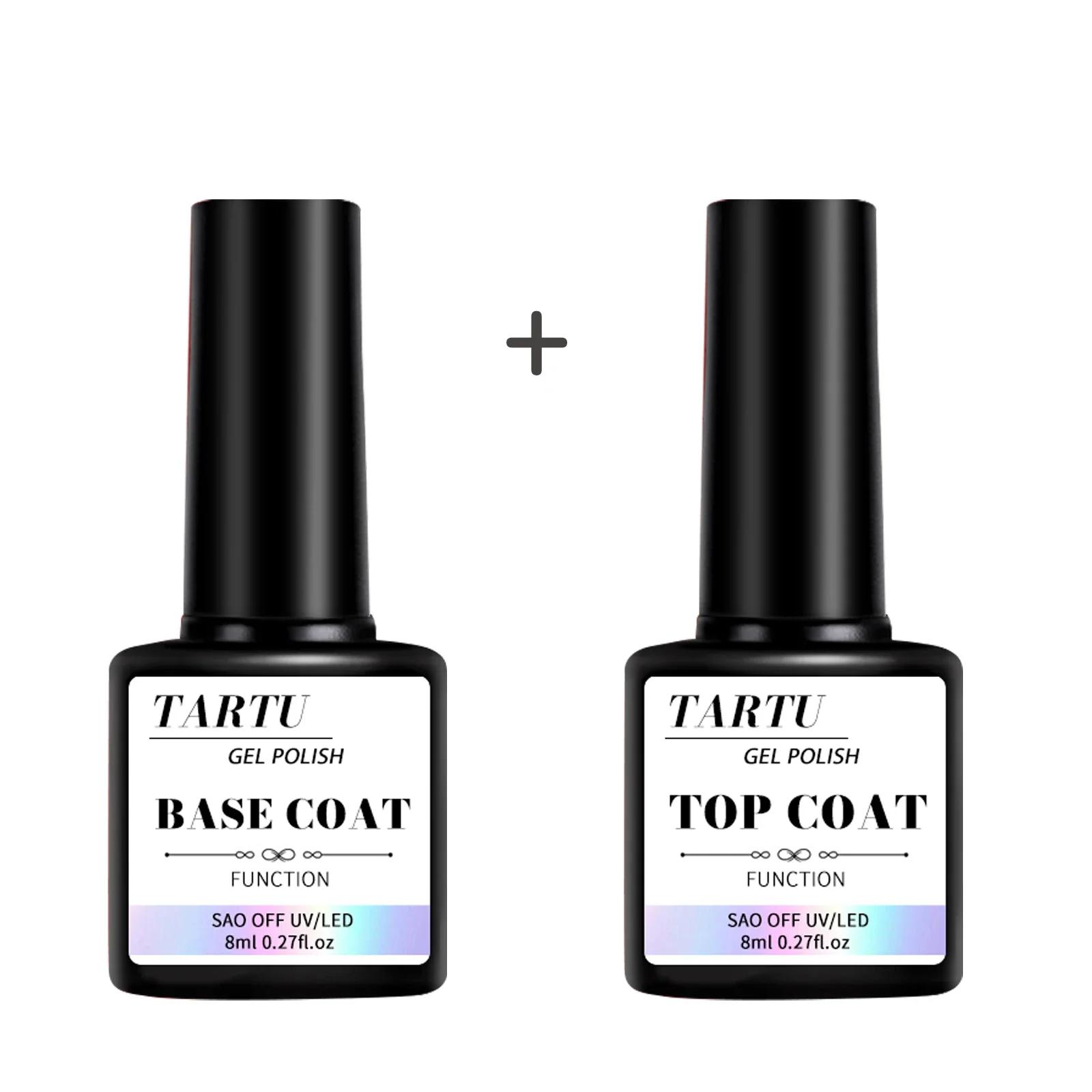 Ensemble de vernis à ongles en Gel fonctionnel multi-usage de 8ml, couche de Base, couche de finitio