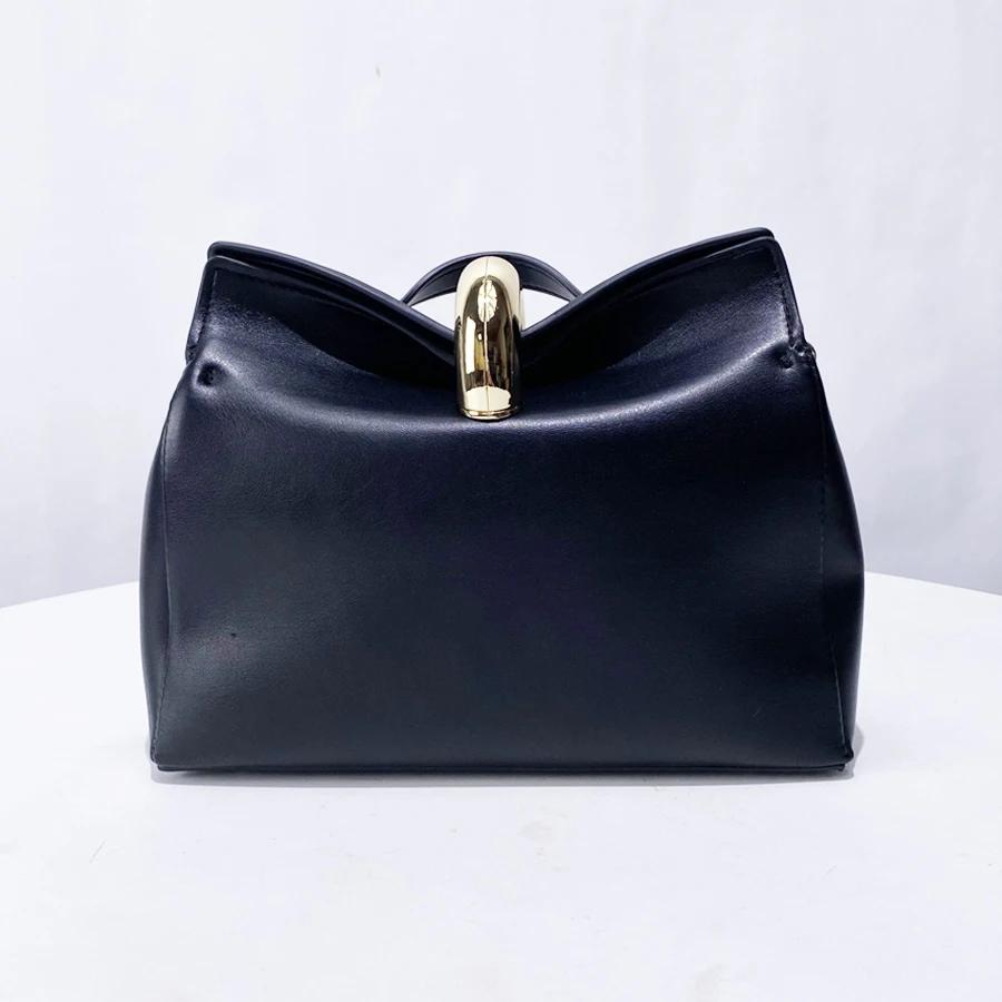 Boucle en métal décoration fourre-tout sacs à poignée supérieure pour femmes sac à main et sac à mai