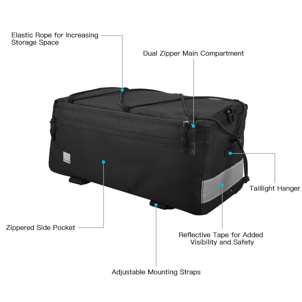 Sac isotherme multifonction pour siège arrière de vélo, accessoires de cyclisme, bagage T1
