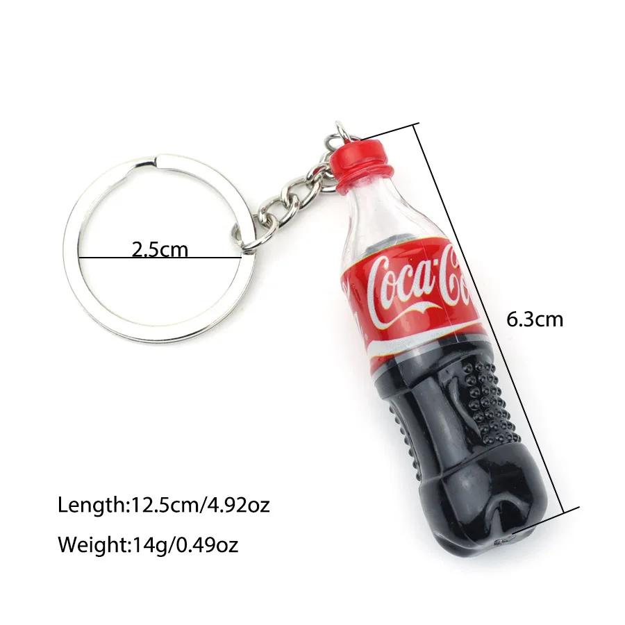 Porte-clés bouteille de boisson créatif, accessoires pour vêtements unisexe, 5 Styles miniatures, bi