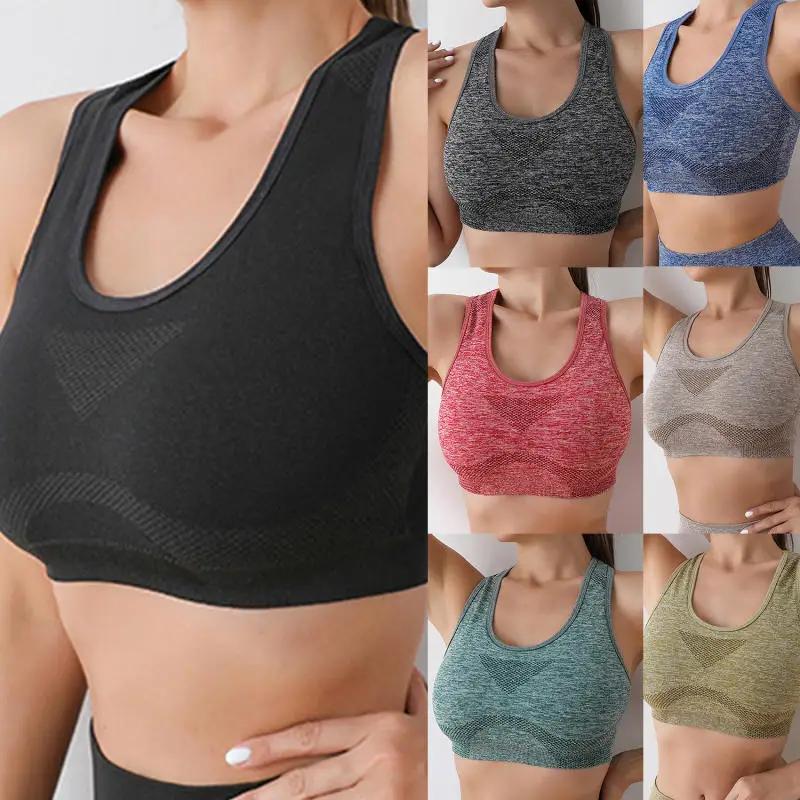 Femmes sport soutiens-gorge Yoga haut gilet haute antichoc séchage rapide Yoga gymnase course sous-v