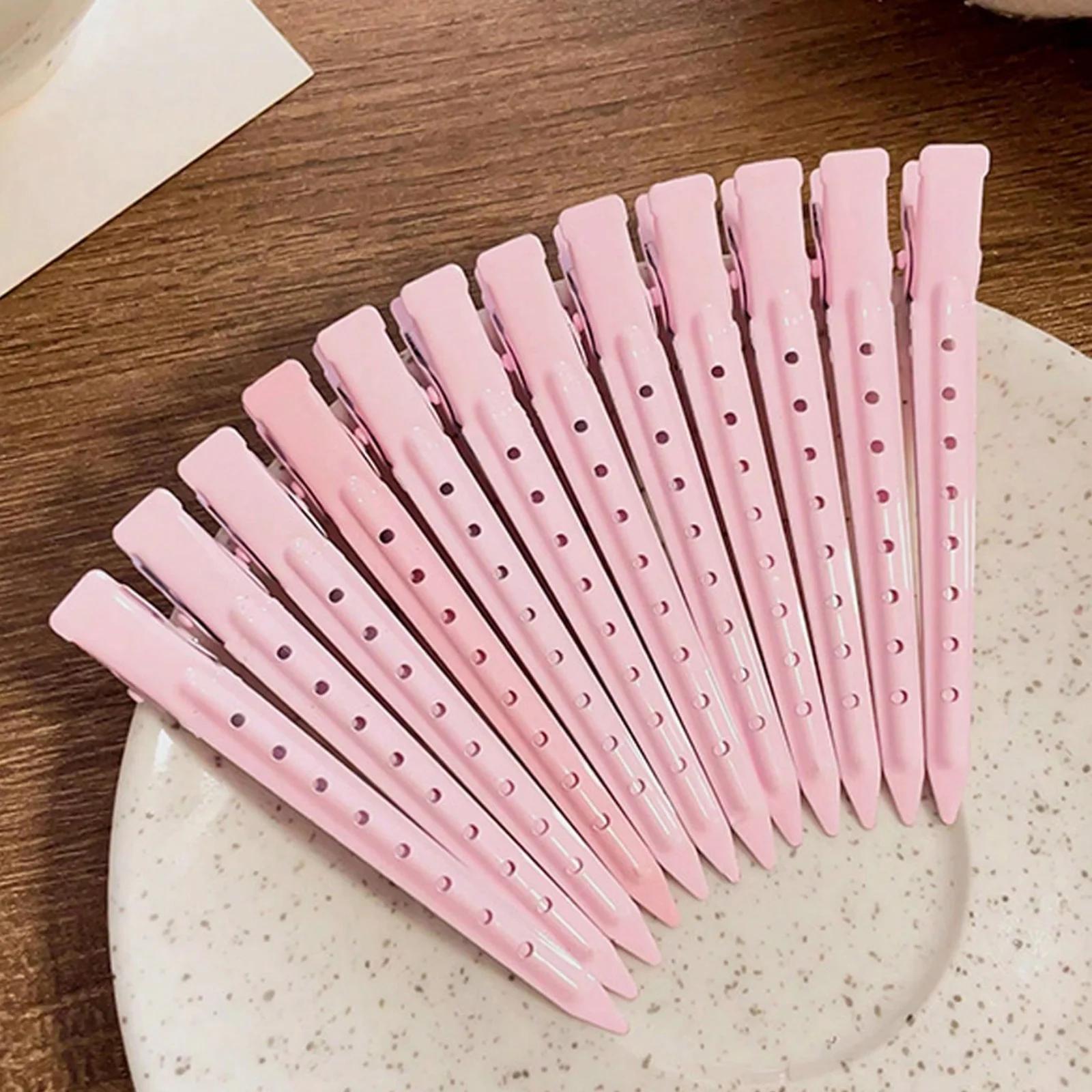 Pinces à cheveux en métal ajouré, 12 pièces, Style de rue minimaliste à la mode, matériau en alliage