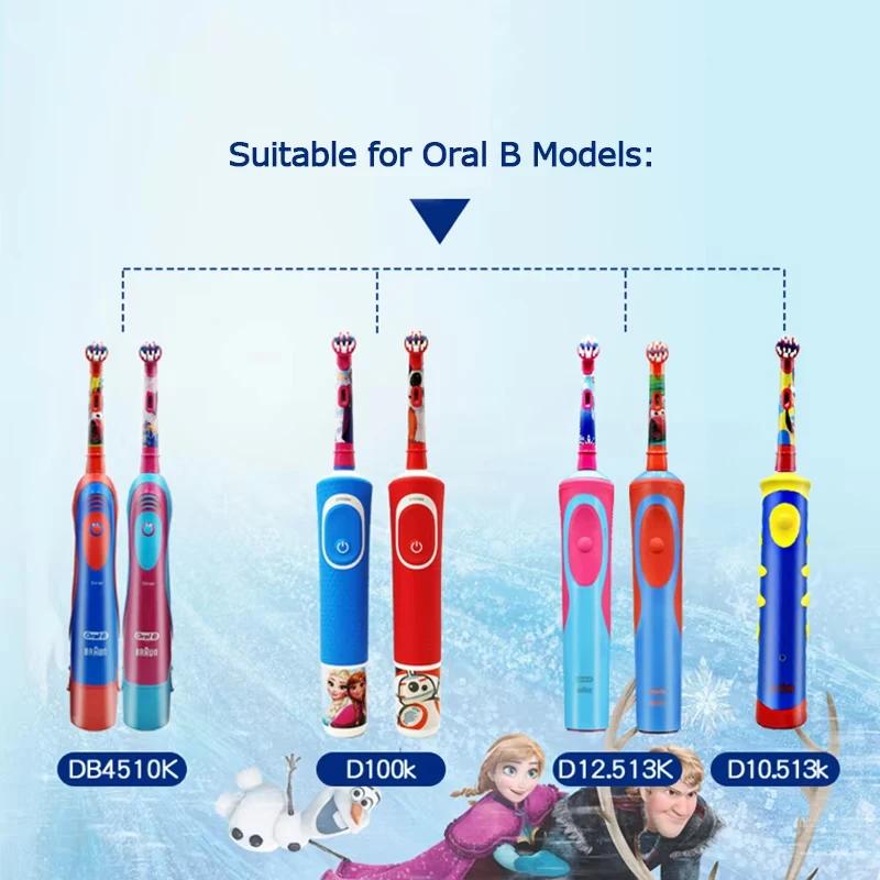 Têtes de brosse à dents électrique Oral B de rechange pour enfants, poils souples, soins quotidiens,