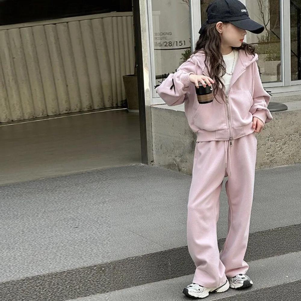 Bear Leader – ensemble pour filles, mode coréenne, décoration avec nœud rose, manches longues, ferme