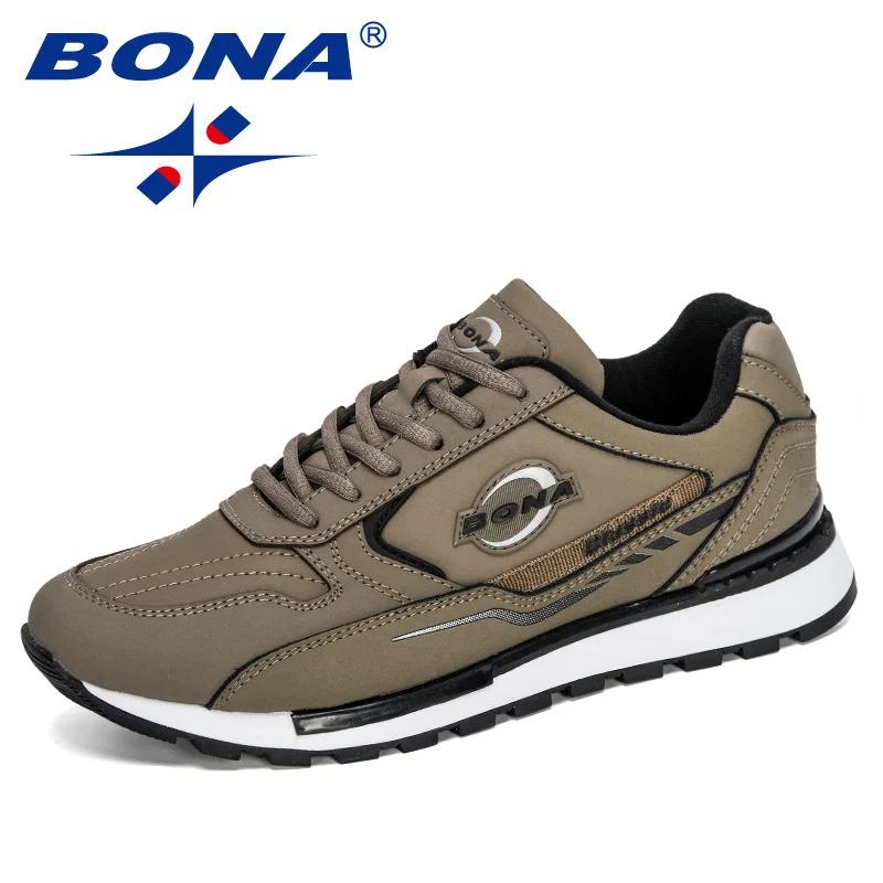 BONA 2023 nouveaux créateurs homme anti-dérapant chaussures de Jogging chaussures de course à la mod