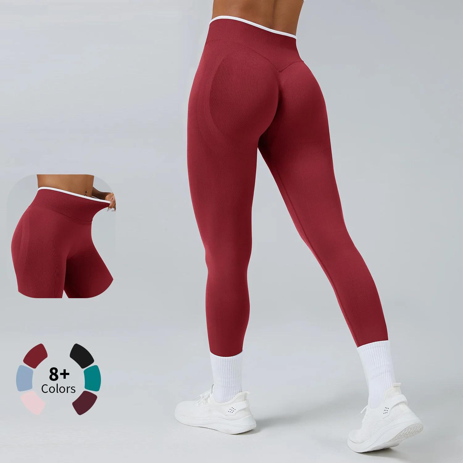 Leggings de Yoga sans couture pour femmes, taille moyenne, Push-Up, pantalon de Sport, Fitness, cour