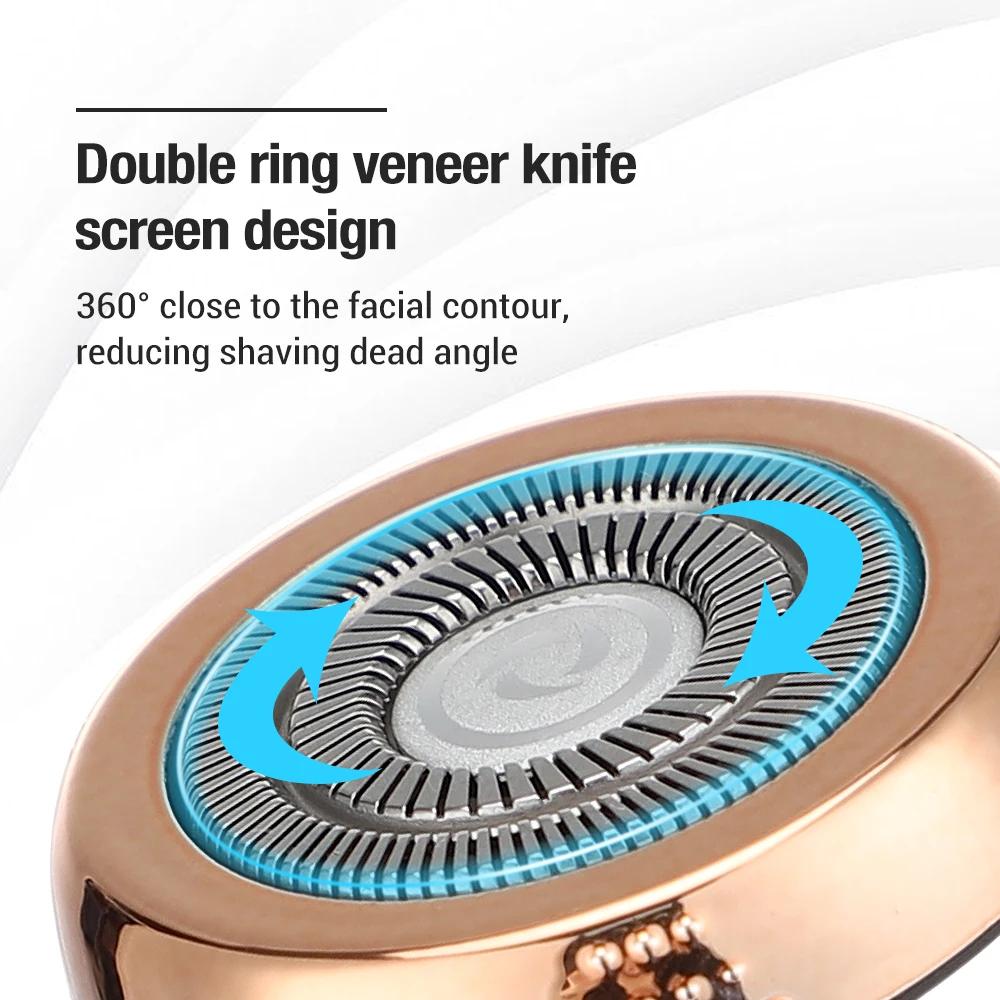 Mini rasoir électrique lavable de voyage, Capsule de chargement de Type c, coupe des poils du nez, f