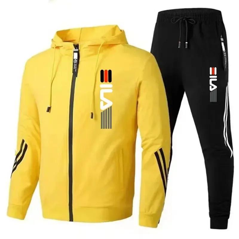 Sweat-shirts à fermeture éclair pour l'automne et l'hiver + Pantalons de sport, Ensembles de jogging