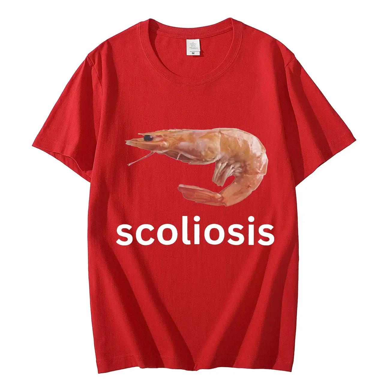Scoliose-T-shirt à manches courtes unisexe, décontracté et humoristique, à la mode, streetwear pour