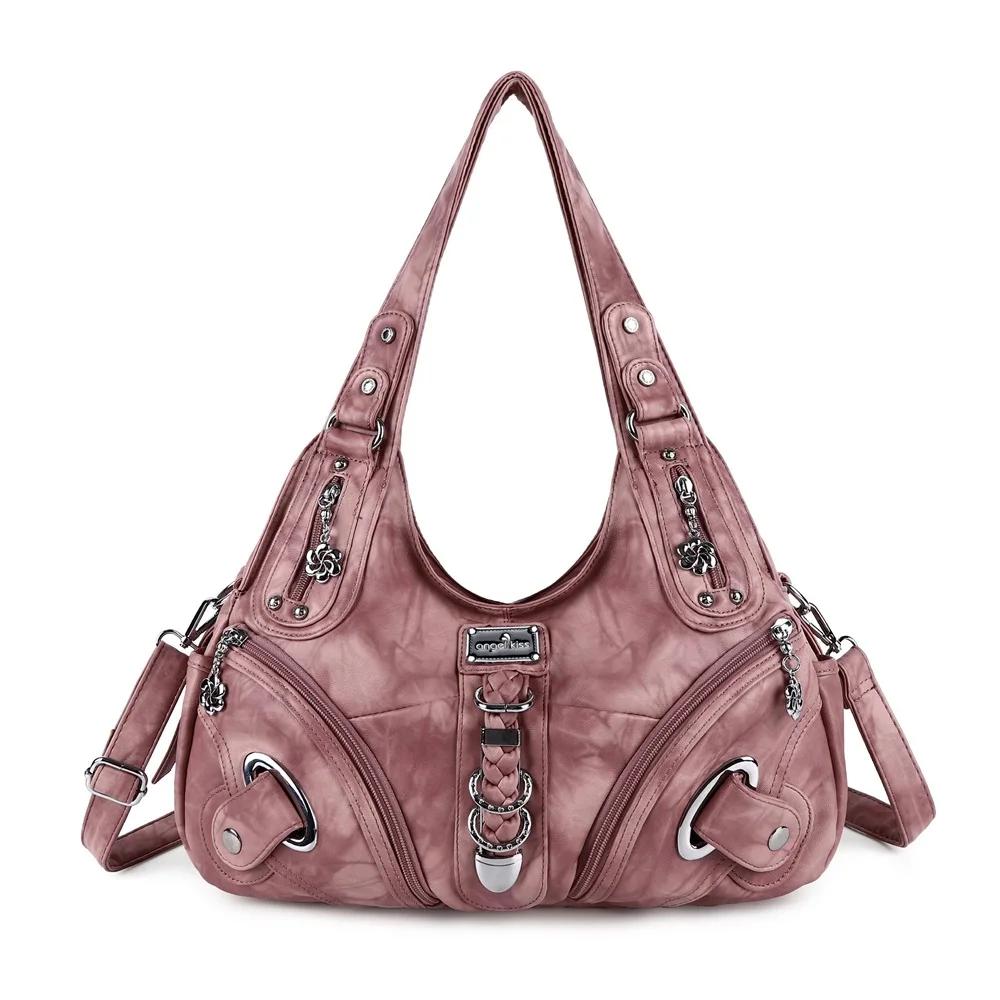 Sac à main vintage pour femme, sac à bandoulière tendance, grand sac fourre-tout, sac de shopping à