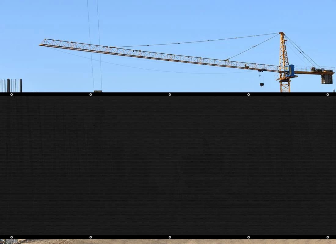 Clôture d'Intimité de 6 Pieds x 50 Pieds, Écran 90%, Ombre de Cigarage Temporaire pour Mur, Gazébo,