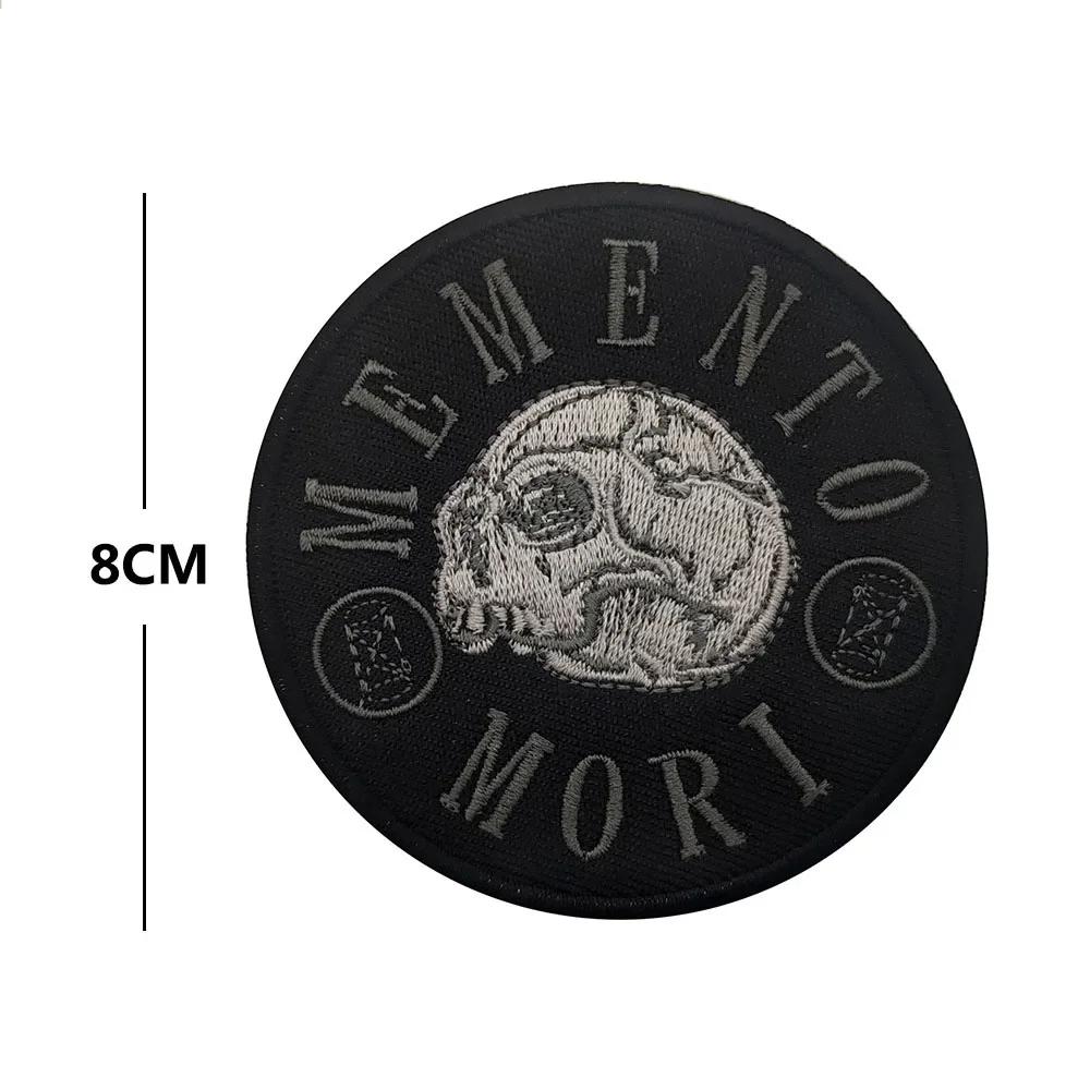Patch de broderie de crâne, brassard militaire, badges DulMorale, patchs à crochet et boucle, vêteme