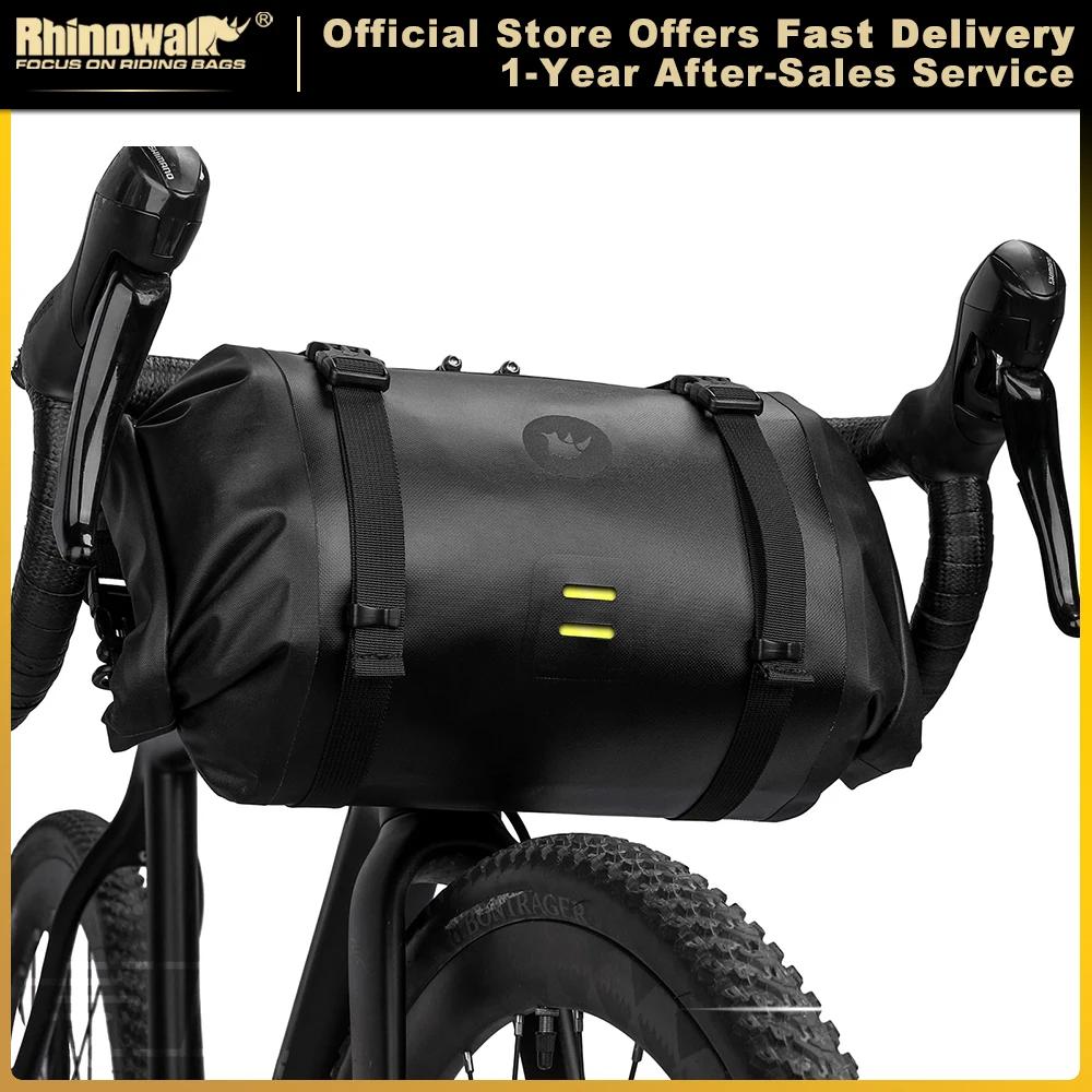 Rhinowalk – sac de guidon de vélo étanche, grande capacité 4L-12L, cadre, Tube avant, sac de cyclism