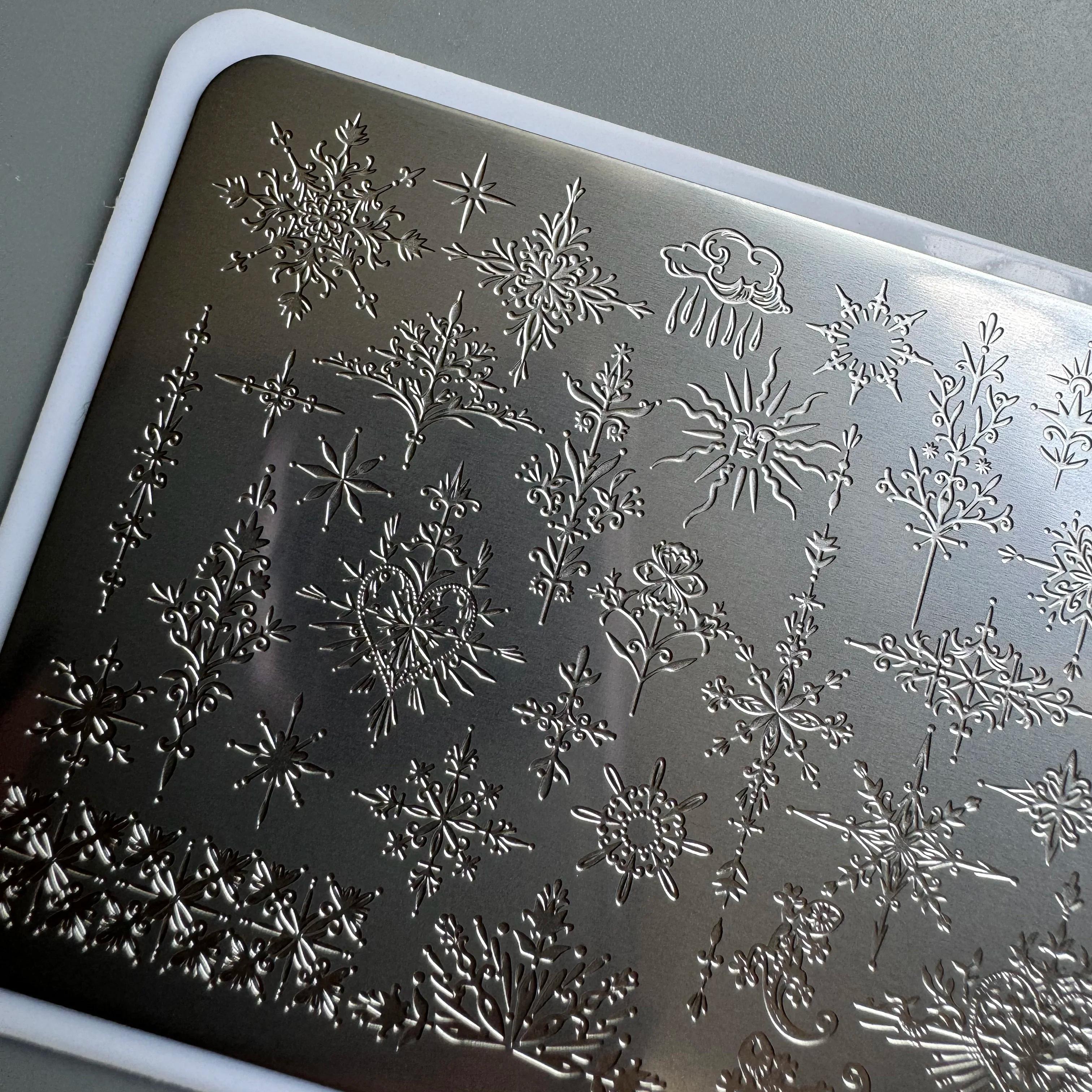 XMQ NAIL ART STAMPING PLATES FOUURS LINES TEMPLATES PLATES D'IMAGE
