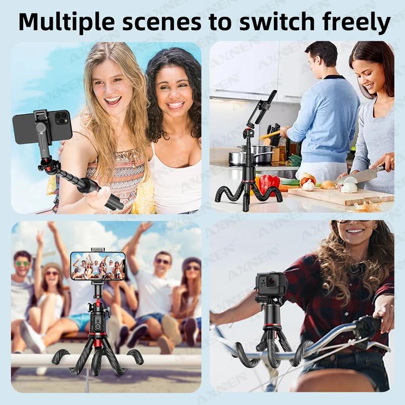 Trépied poulpe C03 bâton de Selfie Flexible Smartphone Vlog support vidéo trépied prise de vue en di