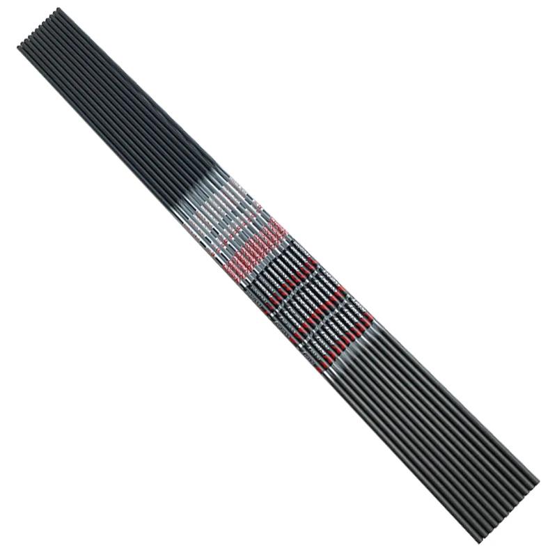 Flèches Tir à l'Arc Carbone 12 Pièces - Arbre ID4.2mm 30 Pouces pour Arc Classique Accessoires