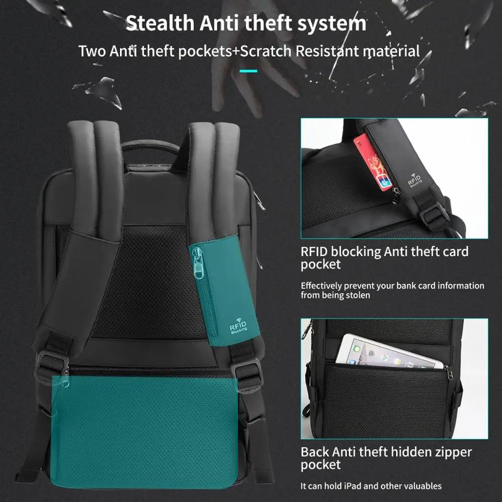 Tigernu Anti-vol sac à dos 15.6 pouces sac à dos pour ordinateur portable hommes TPU sacs à dos de v