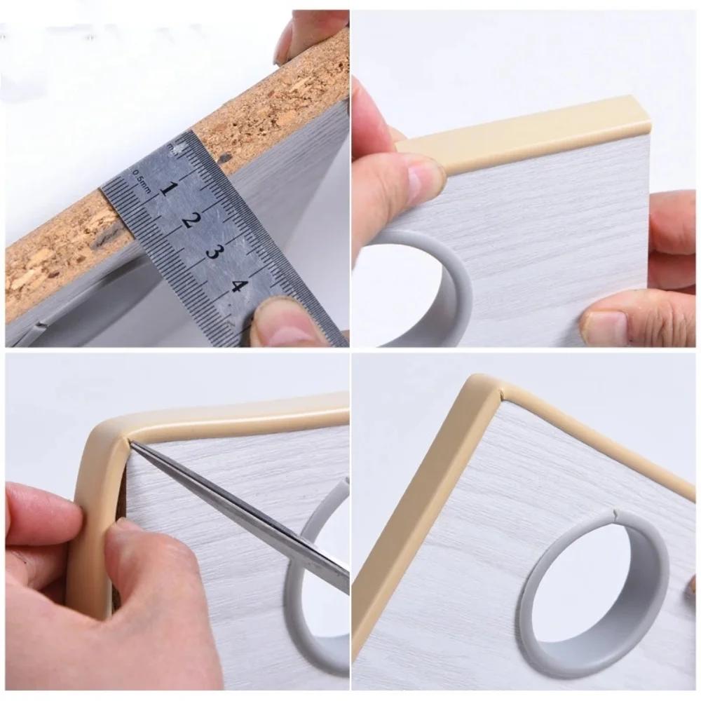Bande Adhésive en PVC pour Bord de Meuble, 12 à 25mm, Type U, Placard, Armoire, Décoration de Bureau