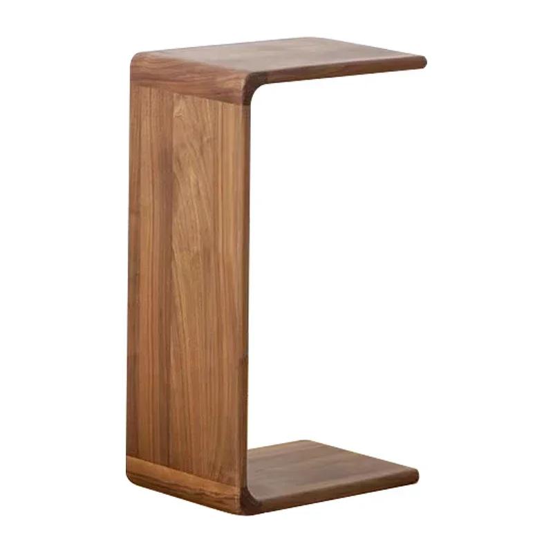 Table d'Angle Nordique en Bois Massif, Simple, Japonaise, Meuble de Salon Moderne